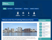 Tablet Screenshot of cambridgeretirementma.gov